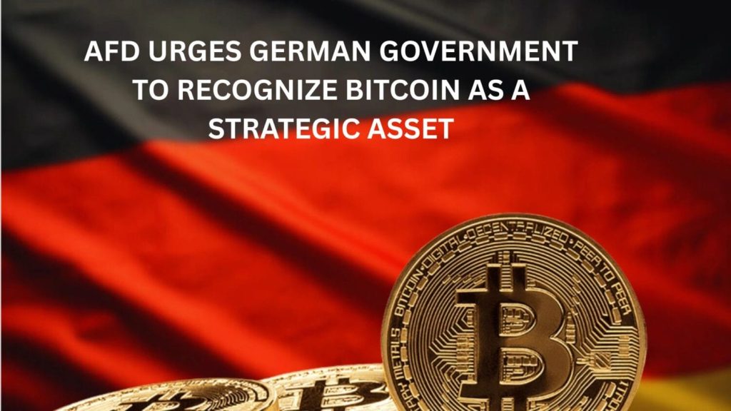 AfD Urges German Government to Recognize Bitcoin as a Strategic Asset